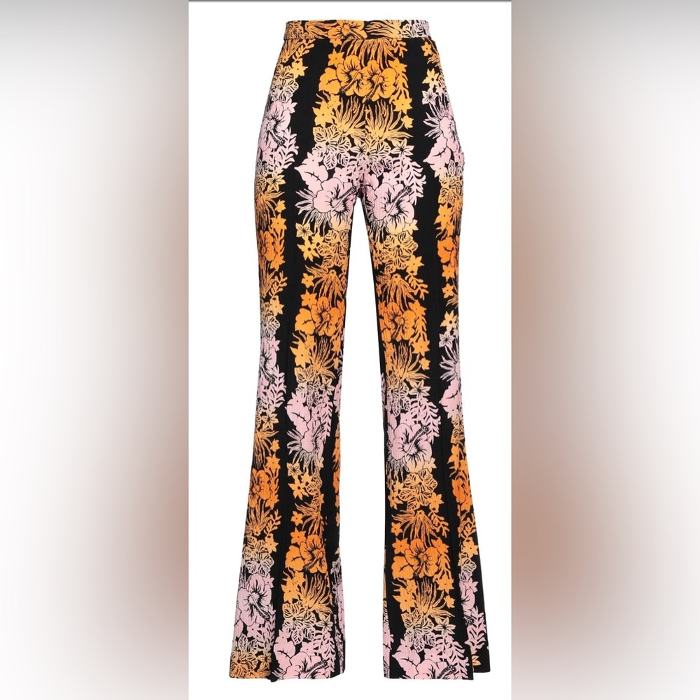 SANDRO Women’s Black Hawaiin Print Trouser